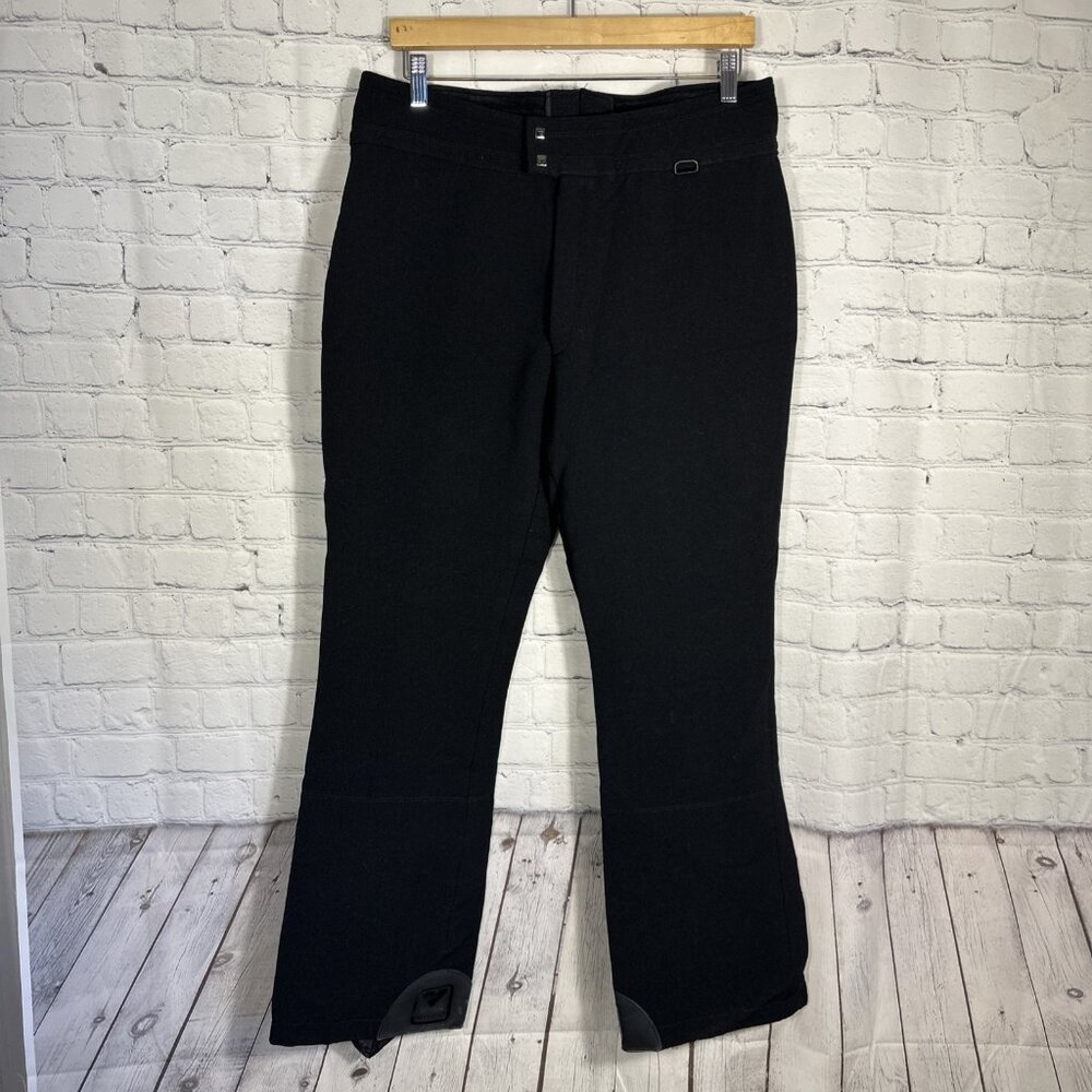 Vintage Obermeyer Wool Ski Pants 36 Men’s Black Japan Snowboarding Retro Stretch